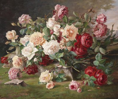 Rose Still Life by E. Hariel